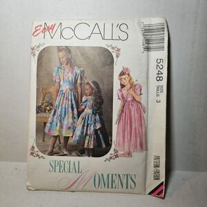McCall's Sewing Pattern 5248 Girls Dress 14